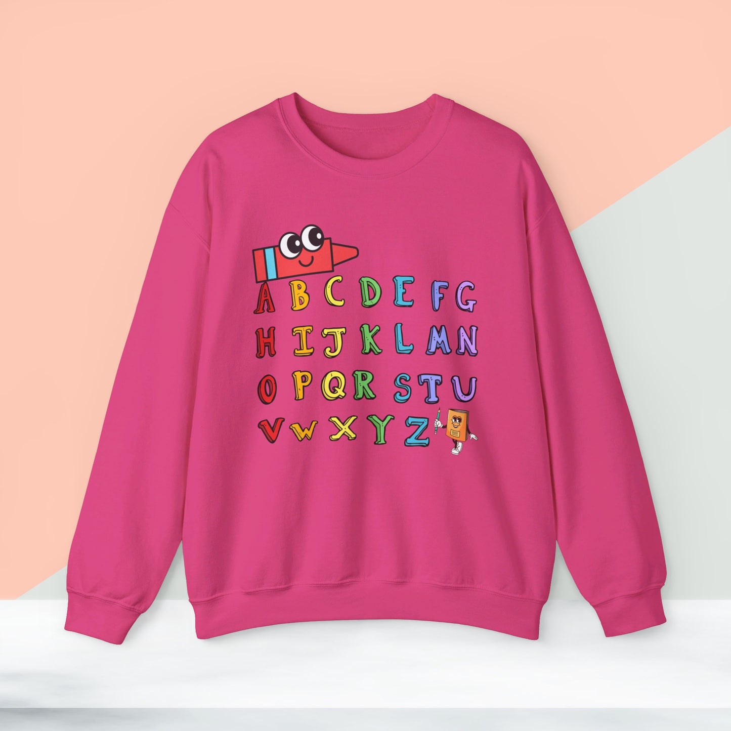 Back To school unisex heavy blend crewneck sweatshirt, We Love Teachers Sweatshirt,Teacher Back To school  Sweatshirt. First Day Vibes Sweatshirt.