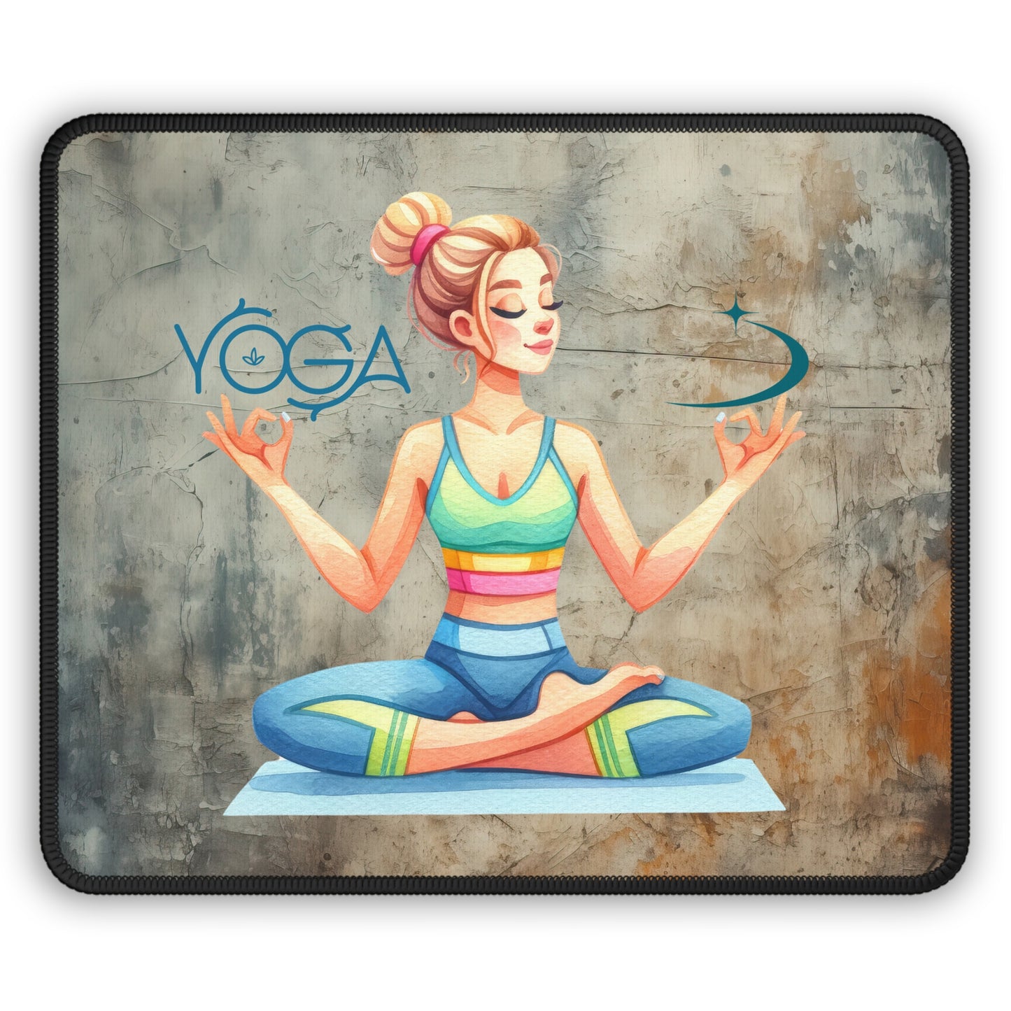 Yoga Mouse Pad,Unique Gift For Meditation And Yoga Lover, Cute Yoga Mouse Pad, Mindful Yoga Gift, Yoga lover Mouse Pad, Yoga Instructor Gift, Gift For Yoga lovers, Gift For Yogi.