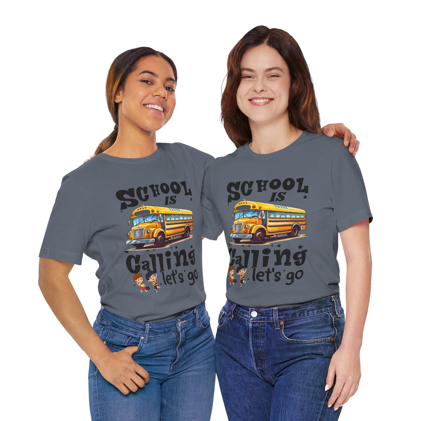 School Is calling T-shirt, First Day Of School T-Shirt, Teacher Back To school unisex jersey short sleeve.First Day Vibes T-Shirt.