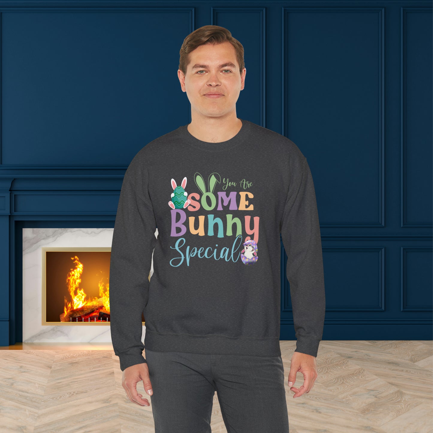 Easter Bunny Unisex Crewneck Sweatshirt