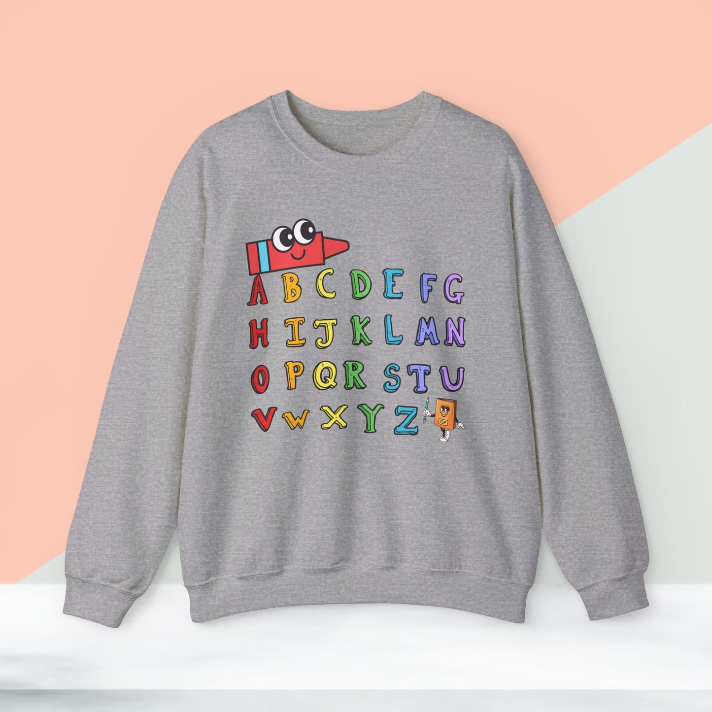 Back To school unisex heavy blend crewneck sweatshirt, We Love Teachers Sweatshirt,Teacher Back To school  Sweatshirt. First Day Vibes Sweatshirt.