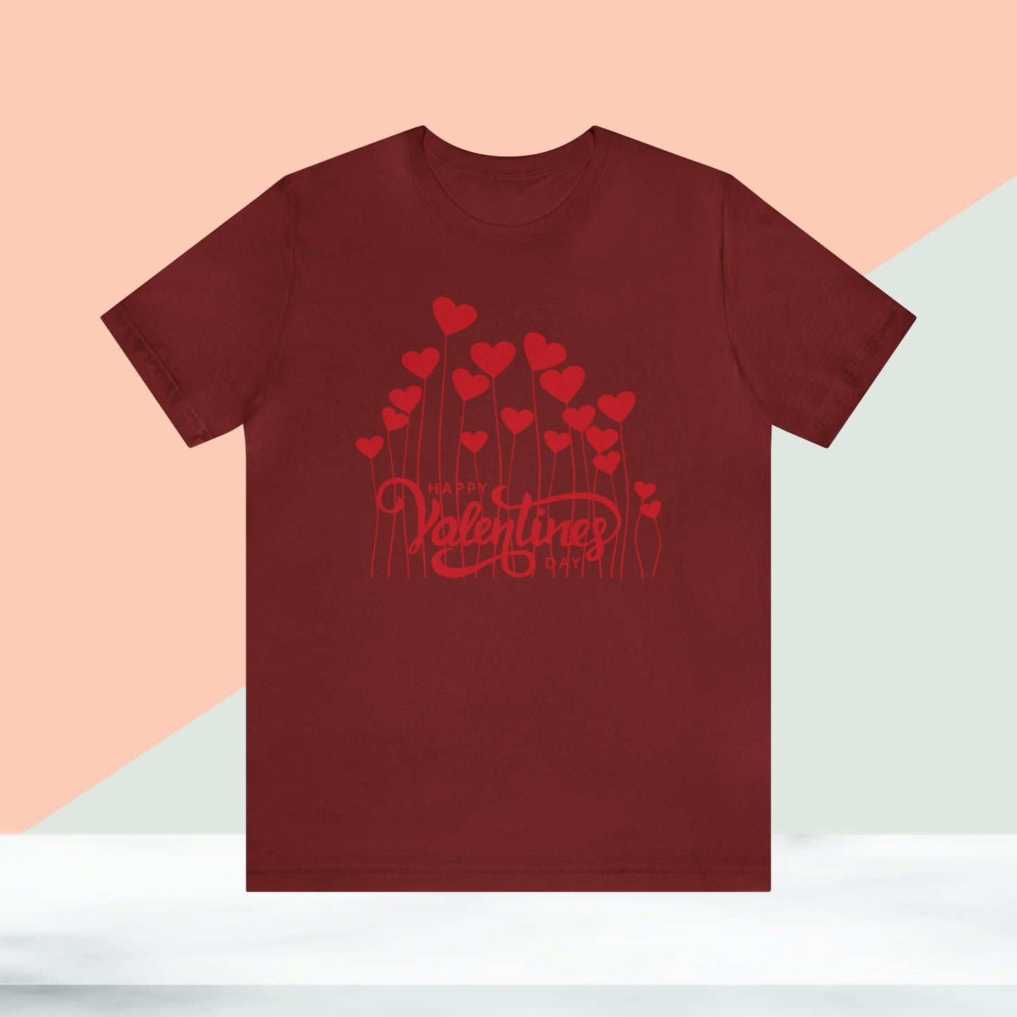 Happy valentines day Unisex Jersey Short Sleeve Tee