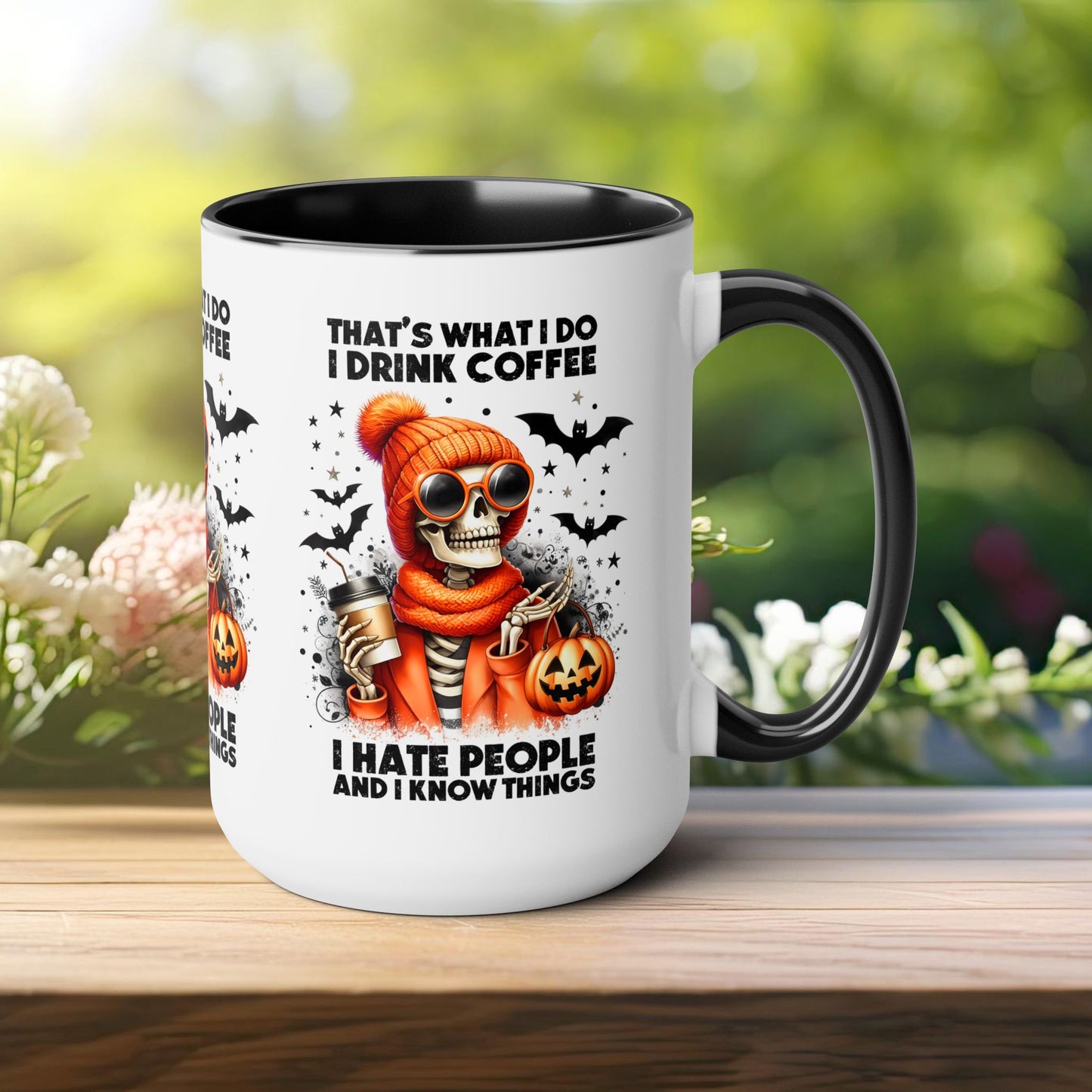 Happy Halloween Coffee Mug,  Let's Go Halloween Coffee Mug, Trick or Treat Halloween Coffee Mug, Cute Skeleton Coffee Mug, Spooky Season Halloween Coffee Mug.