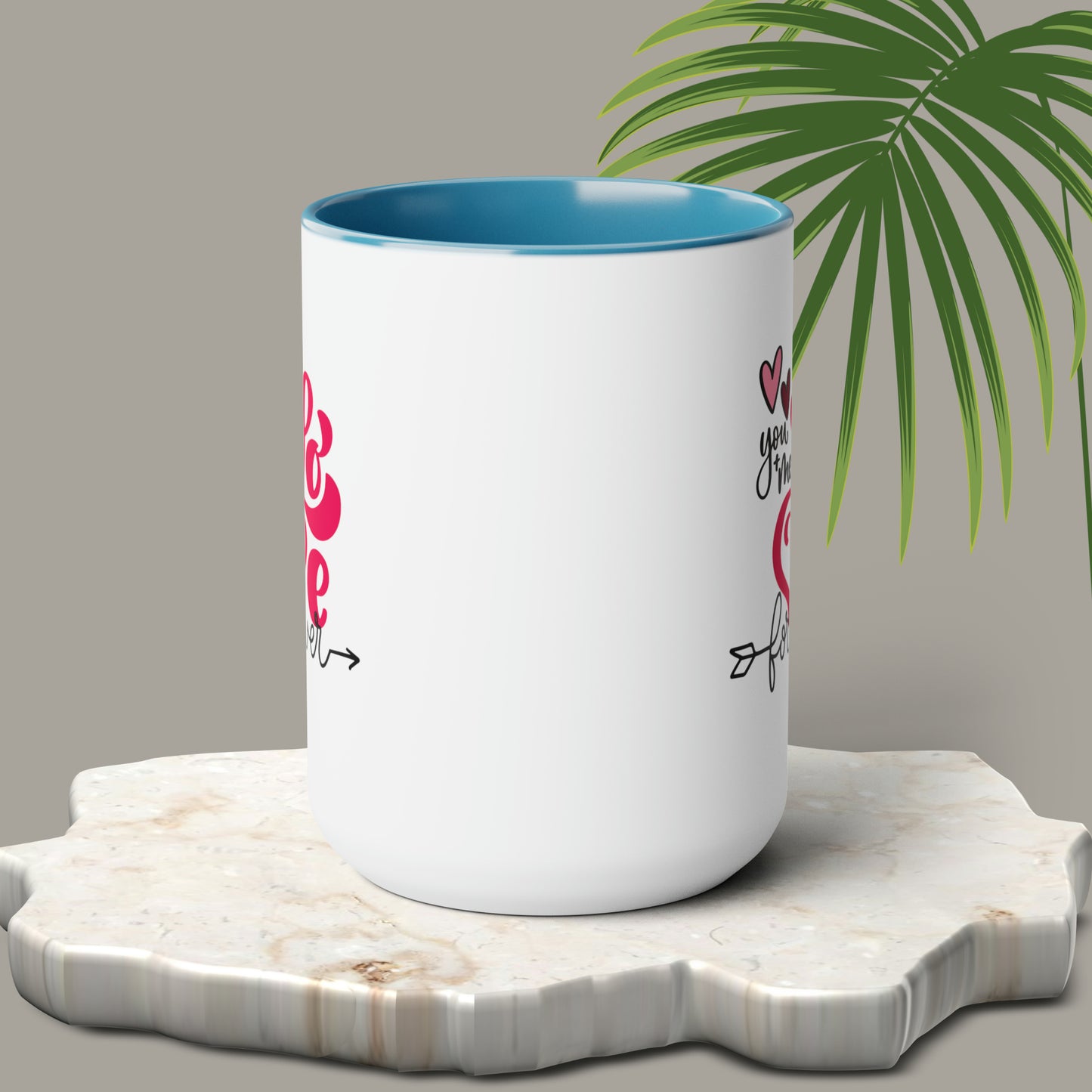 Happy valentines day Two-Tone Coffee Mugs, 15oz