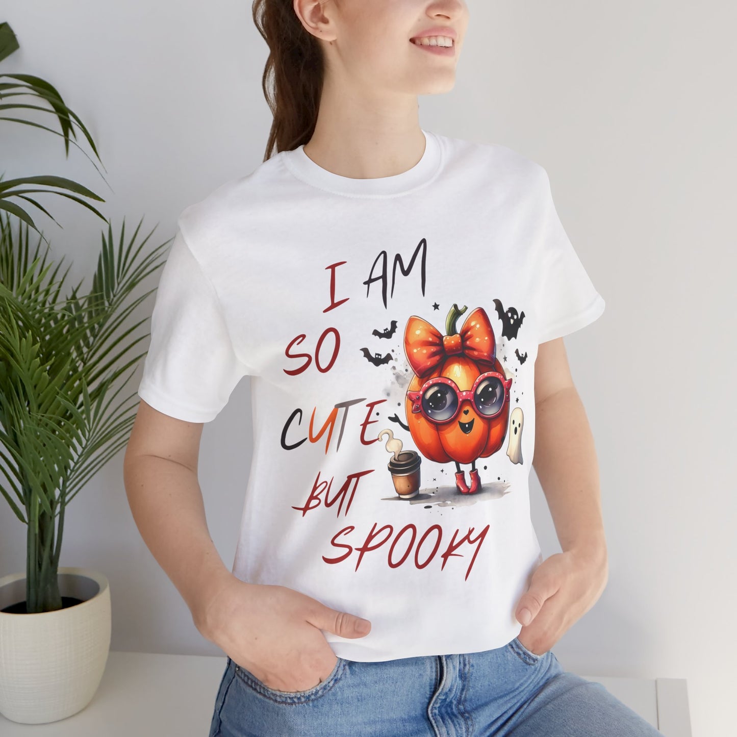 I Am So Spooky But Cute Halloween T-shirt, Happy Halloween T-shirt, Trick Or Treat T-shirt, Halloween T-shirt, Cool Halloween T-shirt, Spooky T-shirt,