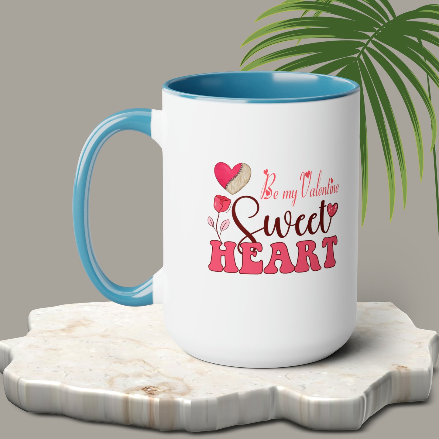 Happy valentines day Two-Tone Coffee Mugs, 15oz