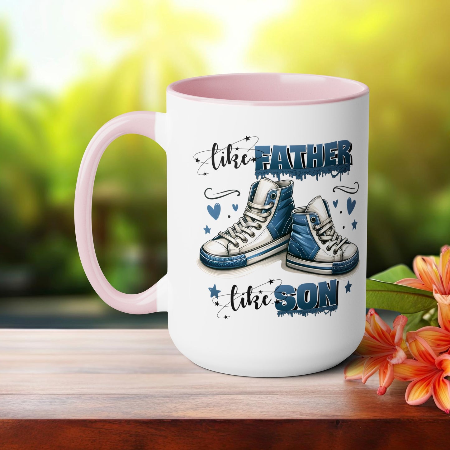 Happy father's dayTow-Tone Coffee Mug.15oz, Gift for Dad, Daddy's Coffee Mug