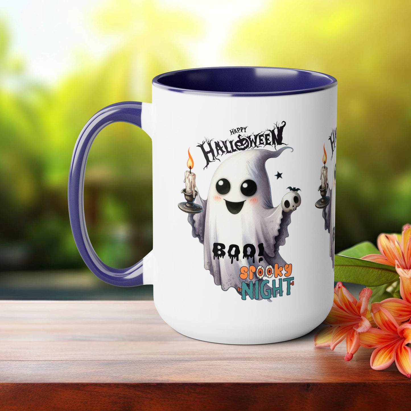 Spooky Night Halloween Coffee Mug,  Let's Go Halloween Coffee Mug, Trick or Treat Halloween Coffee Mug, Cute Skeleton Coffee Mug, Spooky Season Halloween Coffee Mug.