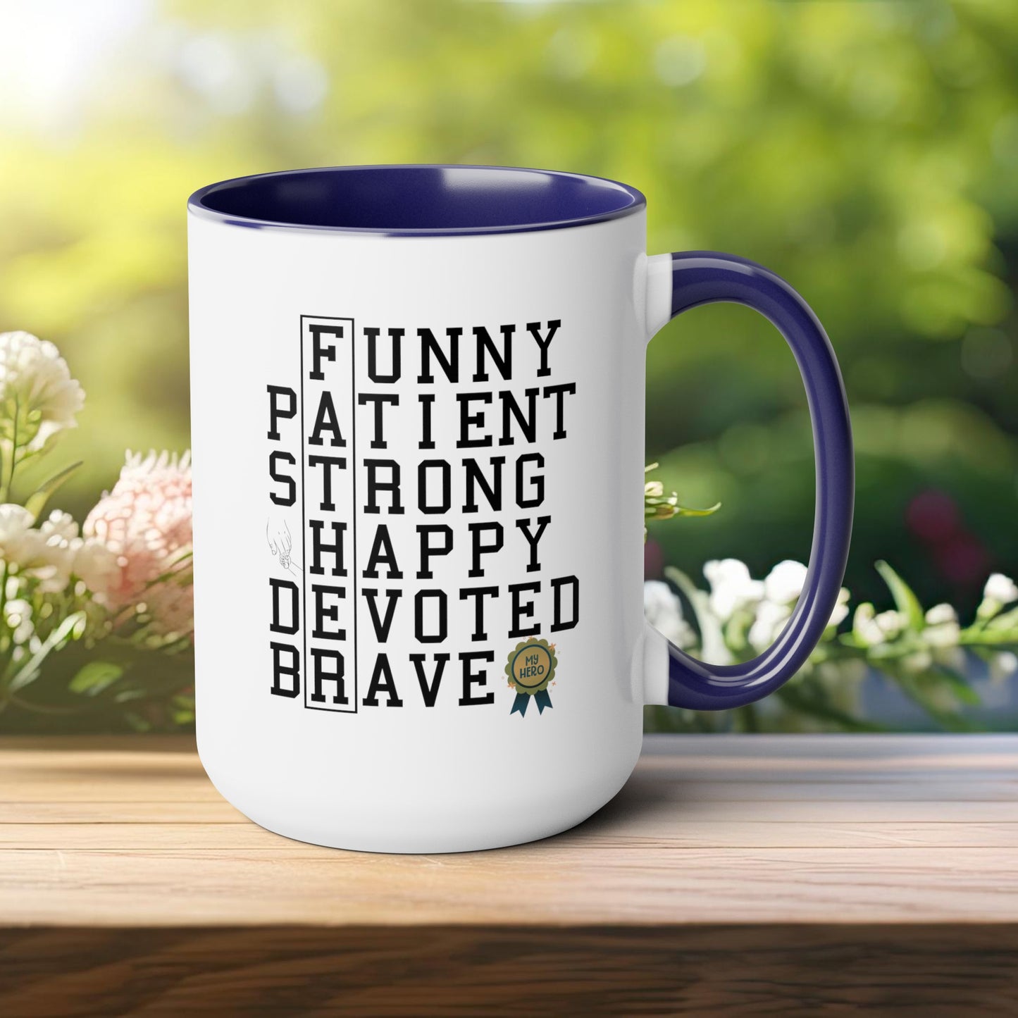 Happy father's dayTow-Tone Coffee Mug.15oz, Gift for Dad, Daddy's Coffee Mug