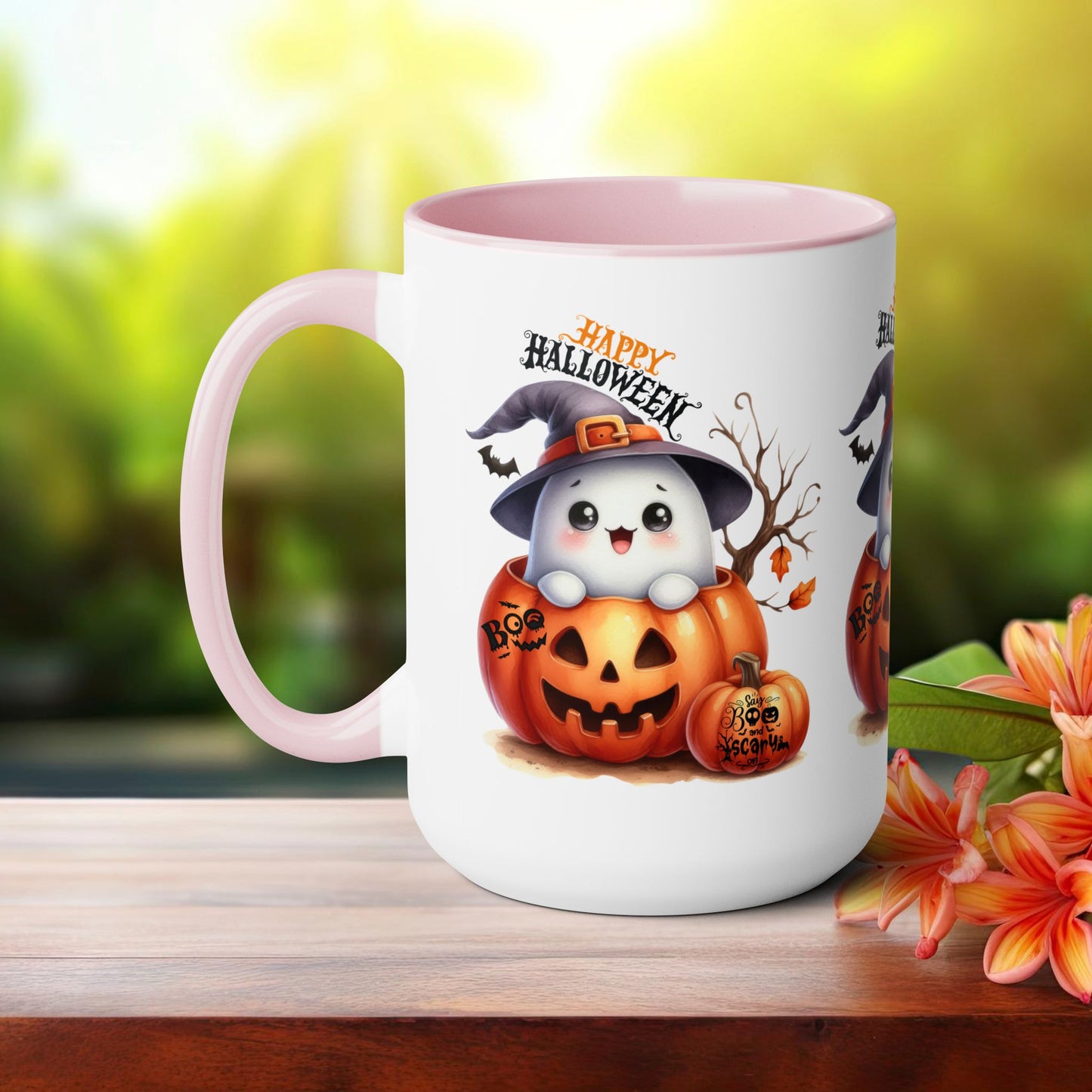 Happy Halloween Coffee Mug,  Let's Go Halloween Coffee Mug, Trick or Treat Halloween Coffee Mug, Cute Skeleton Coffee Mug, Spooky Season Halloween Coffee Mug.