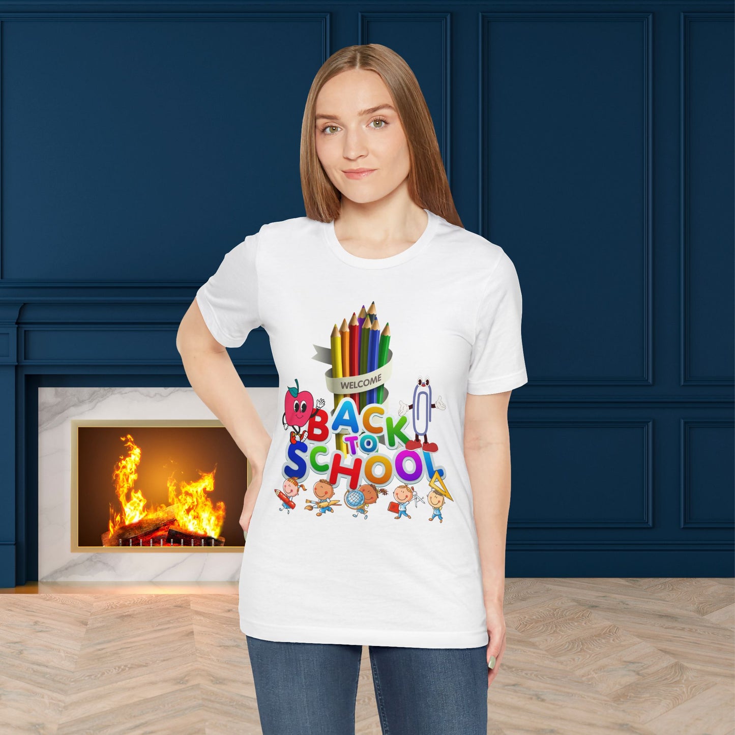 Welcome Back To School T-Shirt, Teacher T-Shirt, Teacher Back To school unisex jersey short sleeve.First Day Vibes T-Shirt.