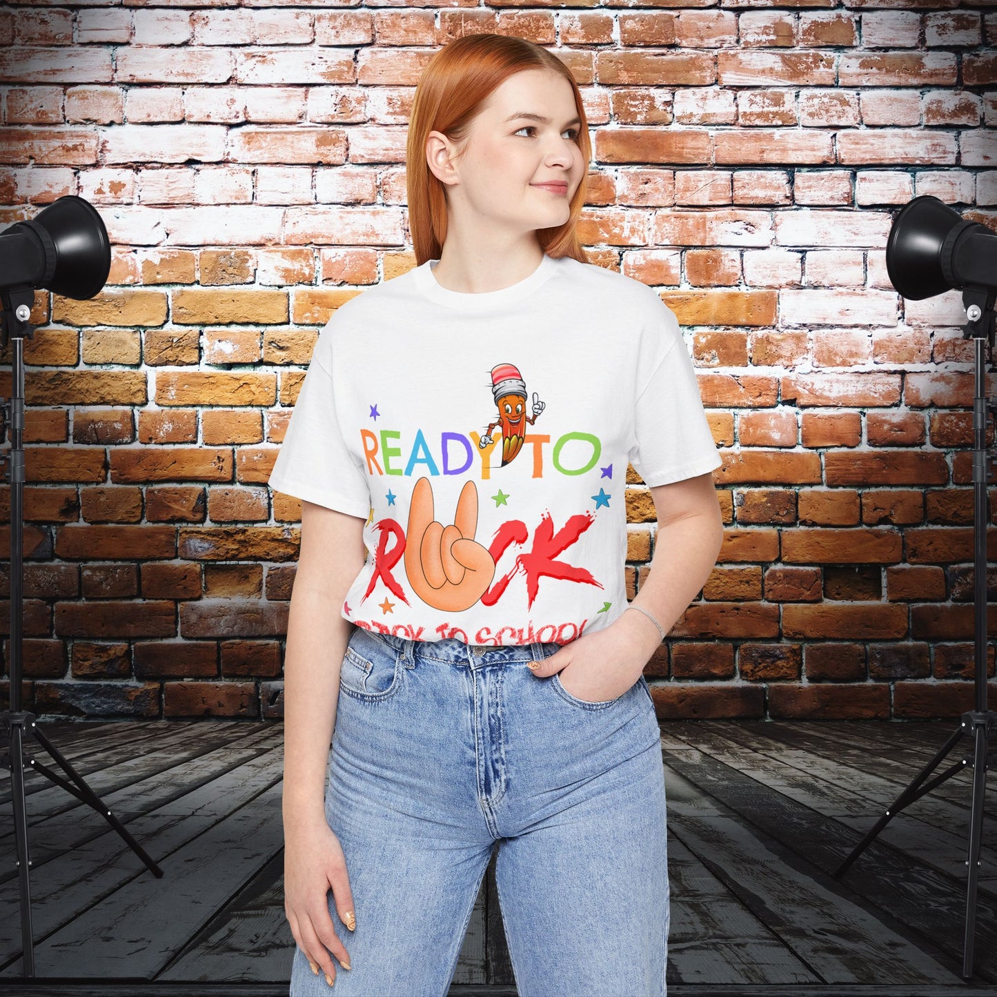 Ready To Rock T-Shirt, Back To School T-Shirt, Teach Love Inspire Teacher Shirt, Teacher Back To school unisex jersey short sleeve.First Day Vibes T-Shirt.