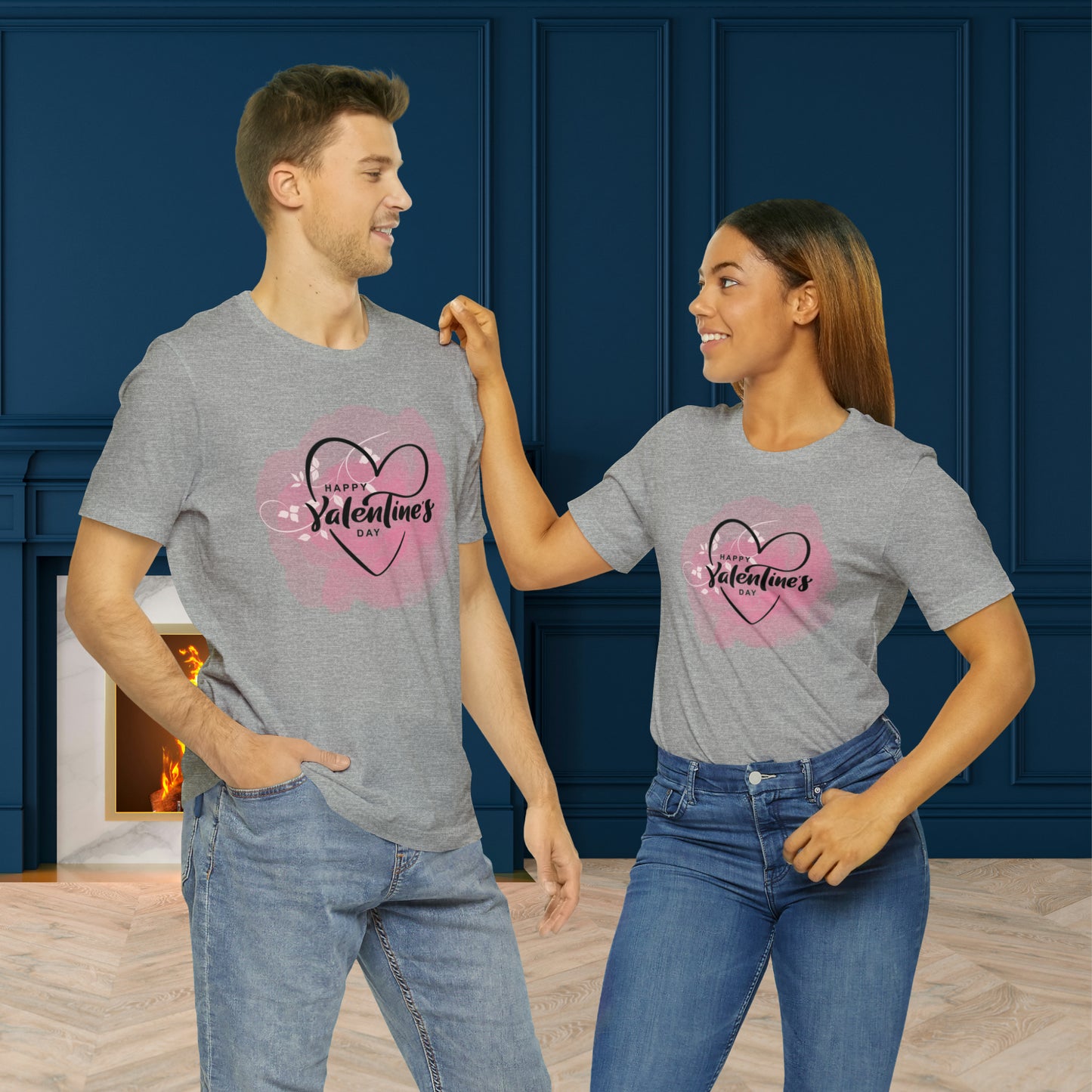 Happy valentines day Unisex Jersey Short Sleeve Tee