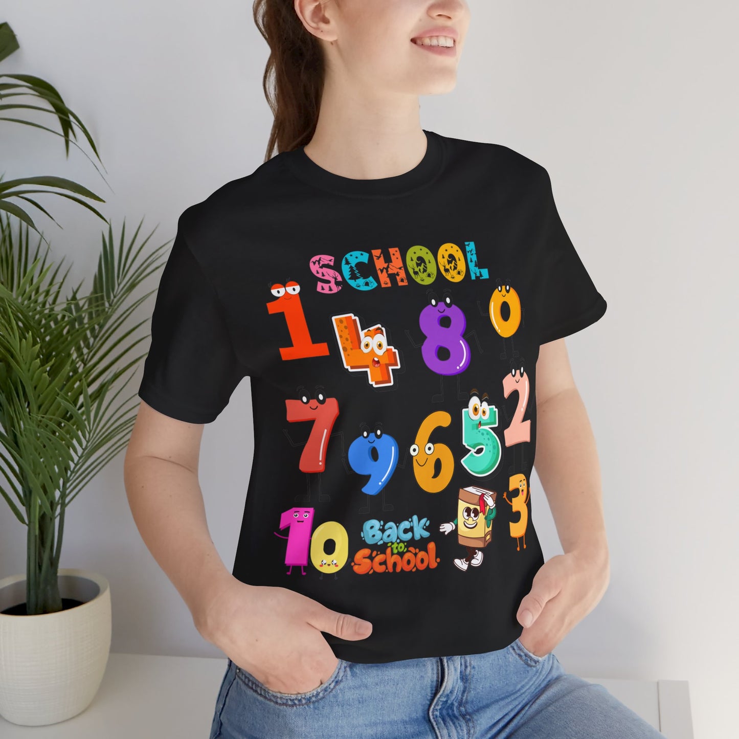 1 2 3 Back To School T-Shirt, Love Teach Inspire T-Shirt, Back To School T-Shirt, Teacher Back To school unisex jersey short sleeve.First Day Vibes T-Shirt.