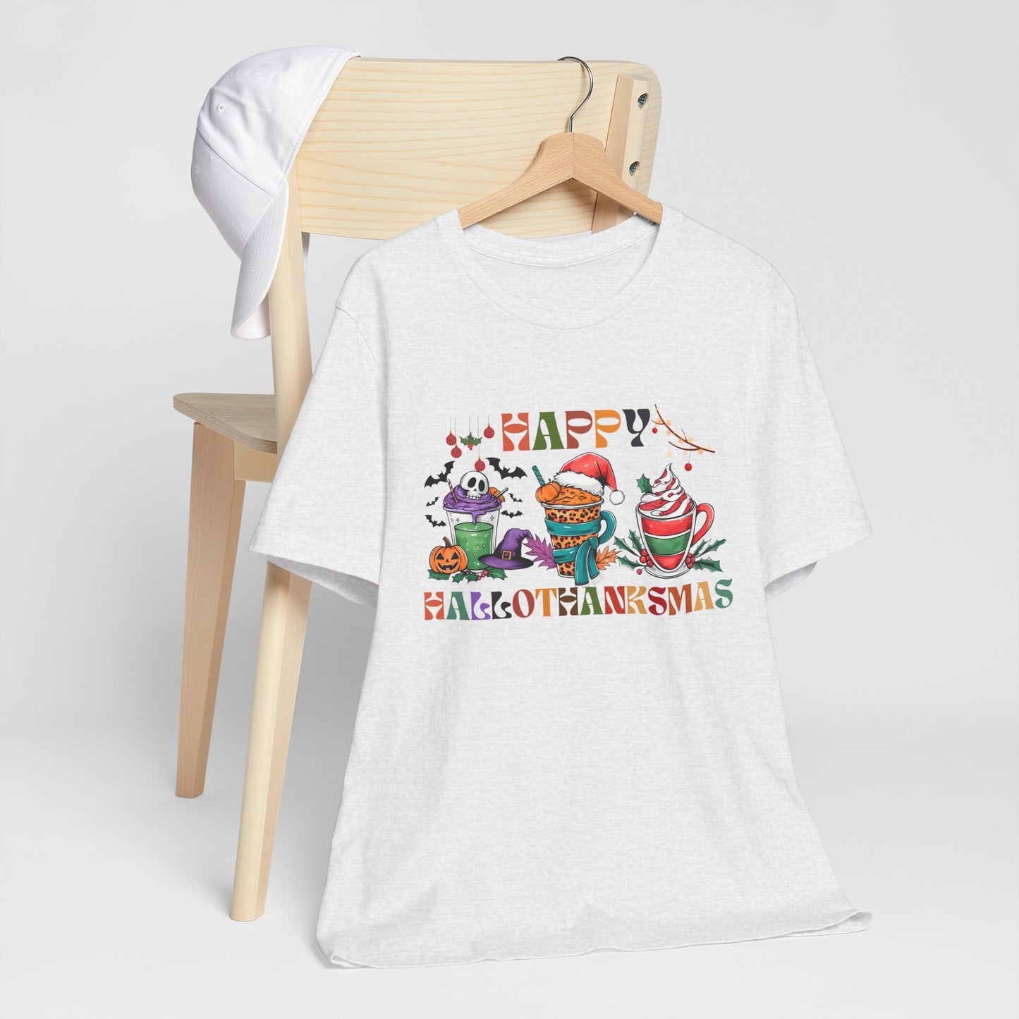 Happy Hellothanksmas T-shirt, Happy Thanksgiving T-shirt, Happy thanksgiving 2024 T-shirt, Thanksgiving Gift,Turkey Shirt, Family Thanksgiving, Holiday Outfit.