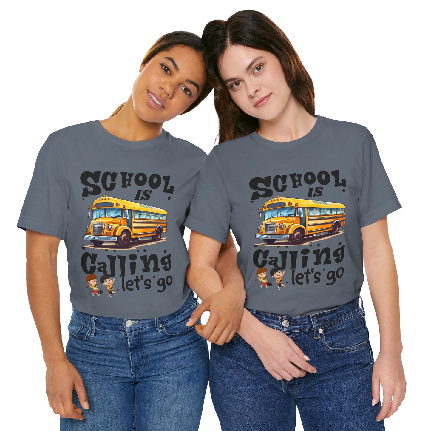 School Is calling T-shirt, First Day Of School T-Shirt, Teacher Back To school unisex jersey short sleeve.First Day Vibes T-Shirt.