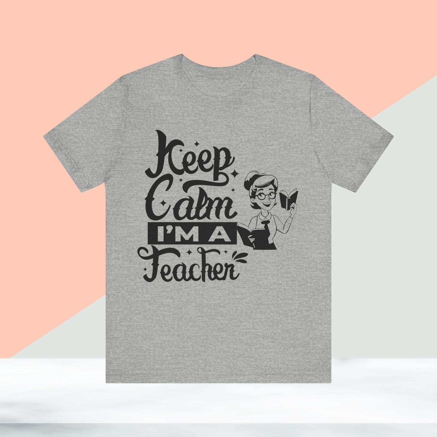 Keep Calm I Am A Teacher T-Shirt, Back To School T-Shirt, Teach Love Inspire Teacher Shirt, Teacher Back To school unisex jersey short sleeve.First Day Vibes T-Shirt.