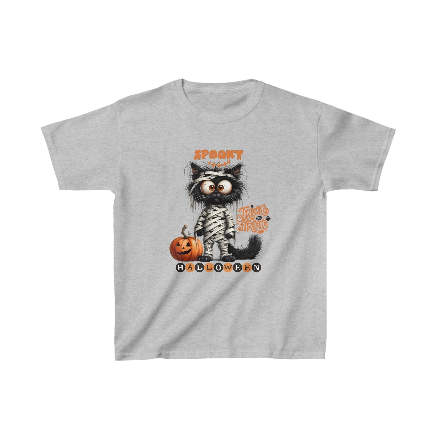 Spooky Kids T-Shirt, Happy Halloween Kids Shirt, Spooky Halloween Kids Heavy Cotton™ Tee, Spooky Season Kids Shirt, Spooky Vibes Shirt, Trick Or Treat Cotton T-Shirt.