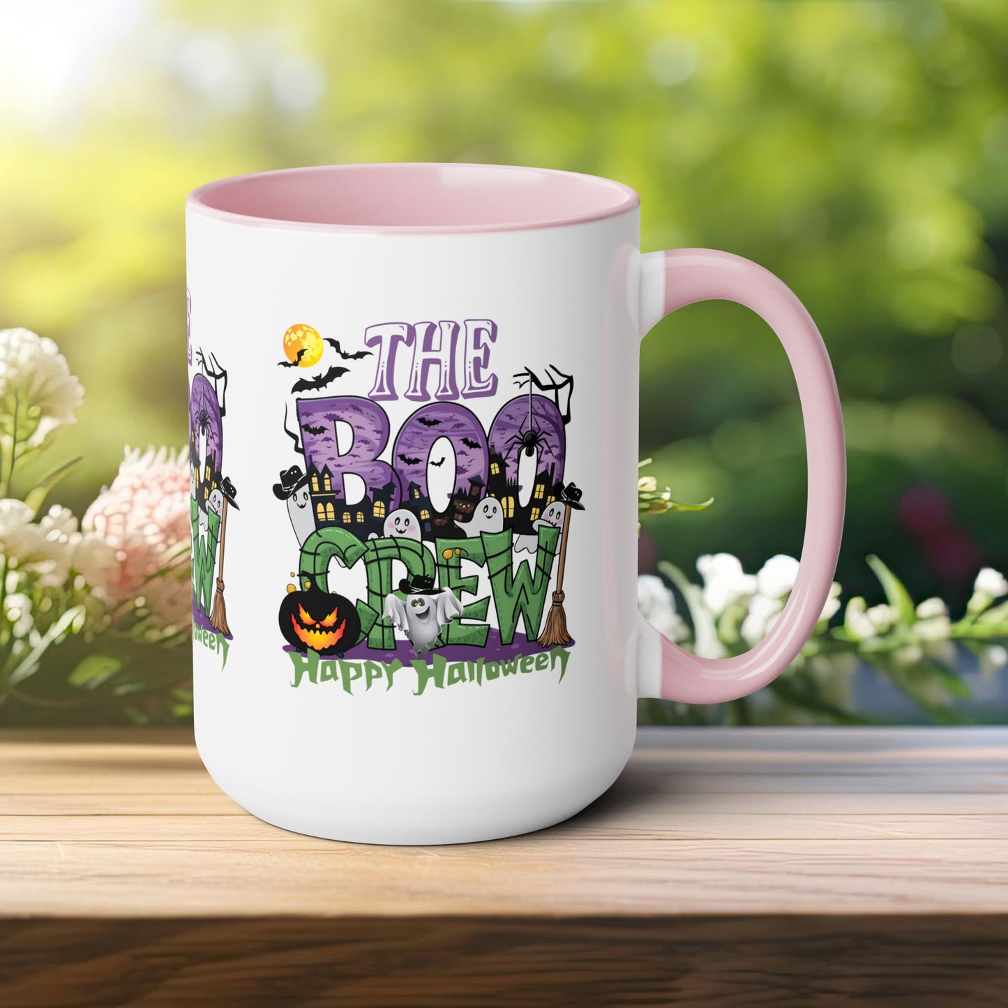 The Boo Crew Happy Halloween Coffee Mug,  Let's Go Halloween Coffee Mug, Trick or Treat Halloween Coffee Mug, Cute Skeleton Coffee Mug, Spooky Season Halloween Coffee Mug.