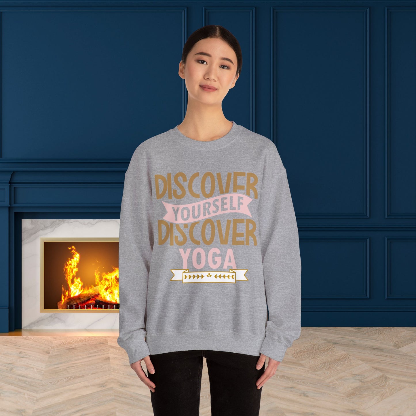 Yoga unisex heavy blend crewneck sweatshirt,Yoga workout Sweatshirt,Yoga lovers Sweatshirt, Yoga Instructor Gift, Gym Sweatshirt,  Gift For Yoga lovers, Gift For Yogi.