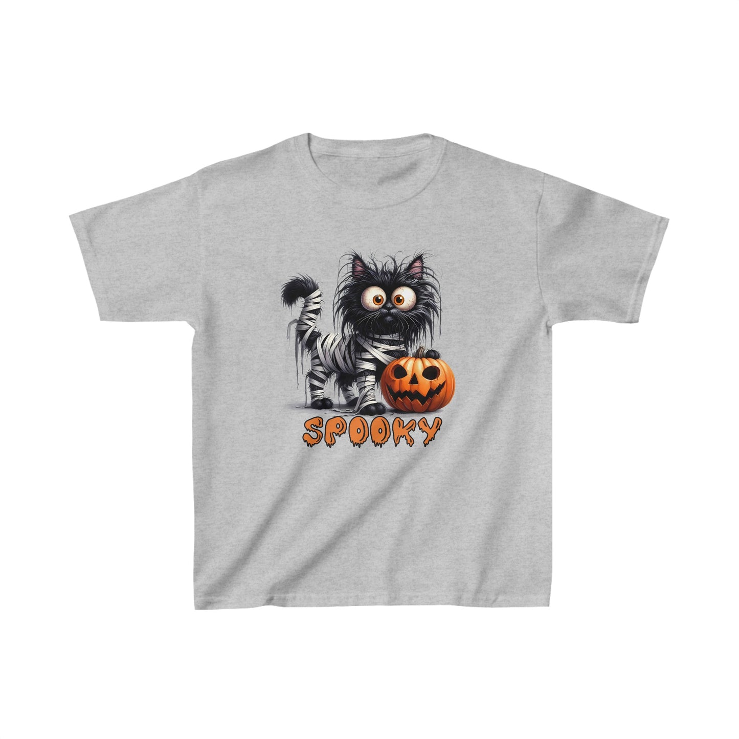 Spooky Kids T-Shirt, Happy Halloween Kids Shirt, Spooky Halloween Kids Heavy Cotton™ Tee, Spooky Season Kids Shirt, Spooky Vibes Shirt, Trick Or Treat Cotton T-Shirt.