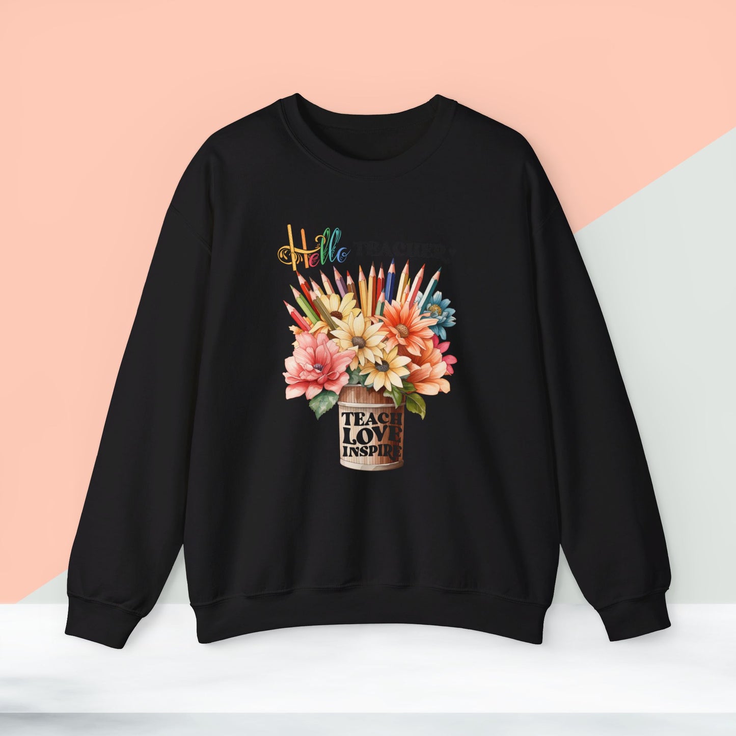 We Love Teachers Sweatshirt, Back To school unisex heavy blend crewneck sweatshirt, Teacher Back To school  Sweatshirt. First Day Vibes Sweatshirt.