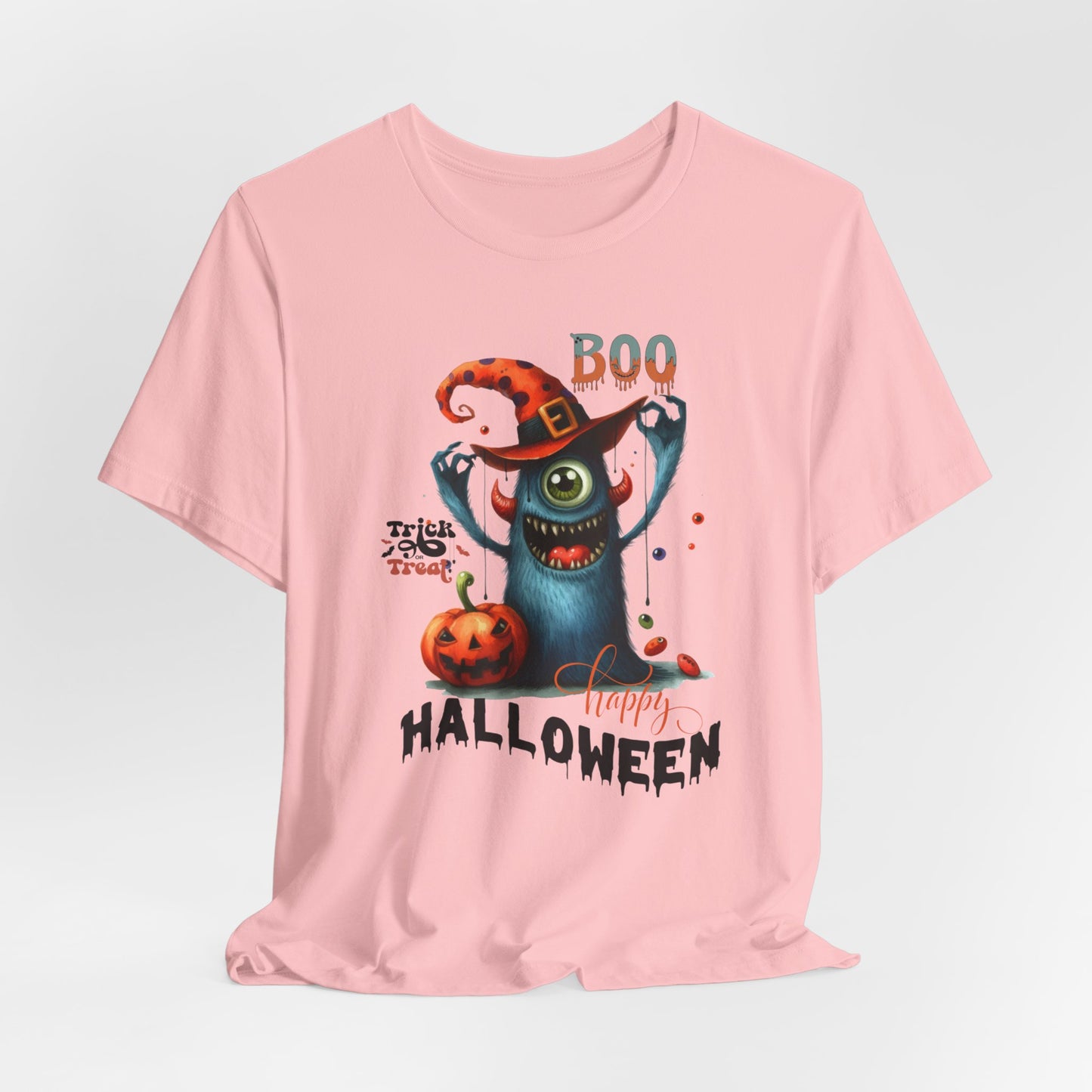 Boo Happy Halloween T-shirt, Happy Halloween T-shirt, Trick Or Treat T-shirt, Halloween T-shirt, Cool Halloween T-shirt, Spooky T-shirt,