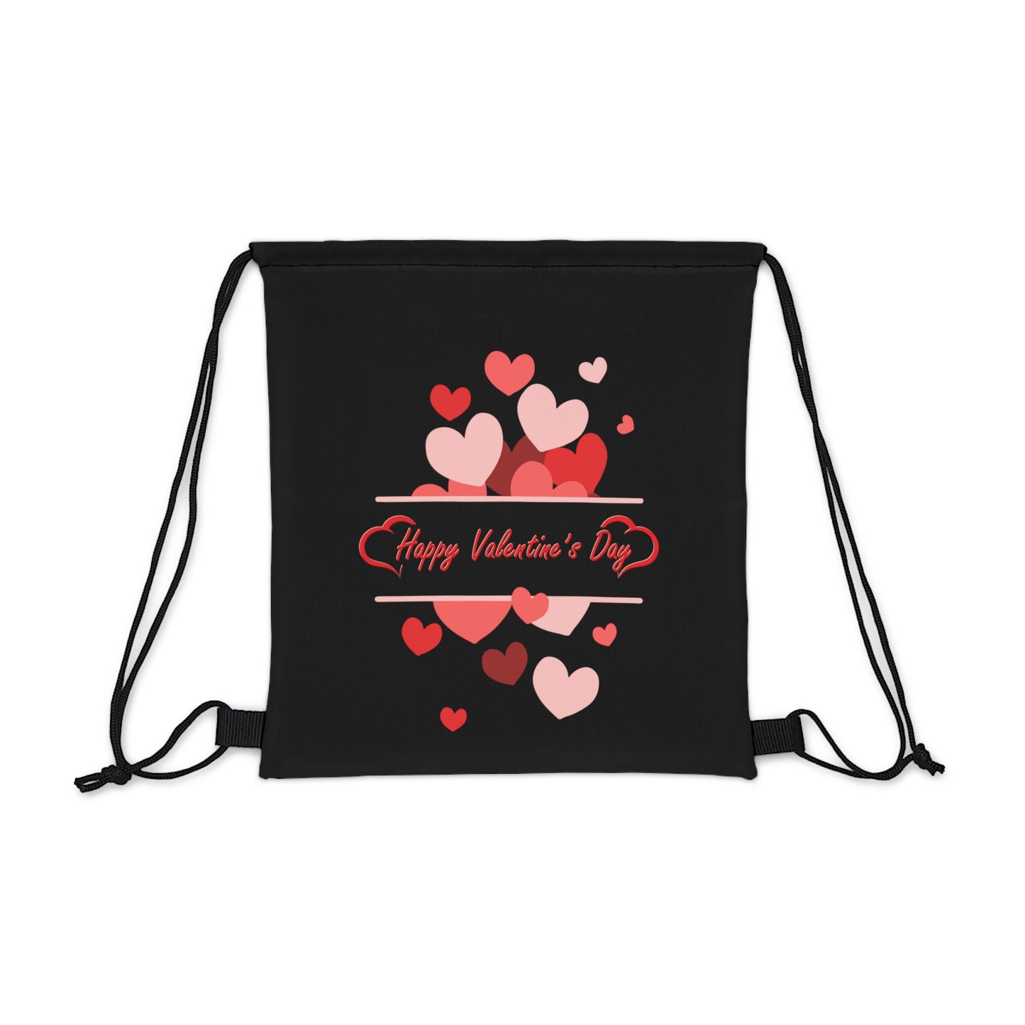 Happy Valentines Day Drawstring Bag