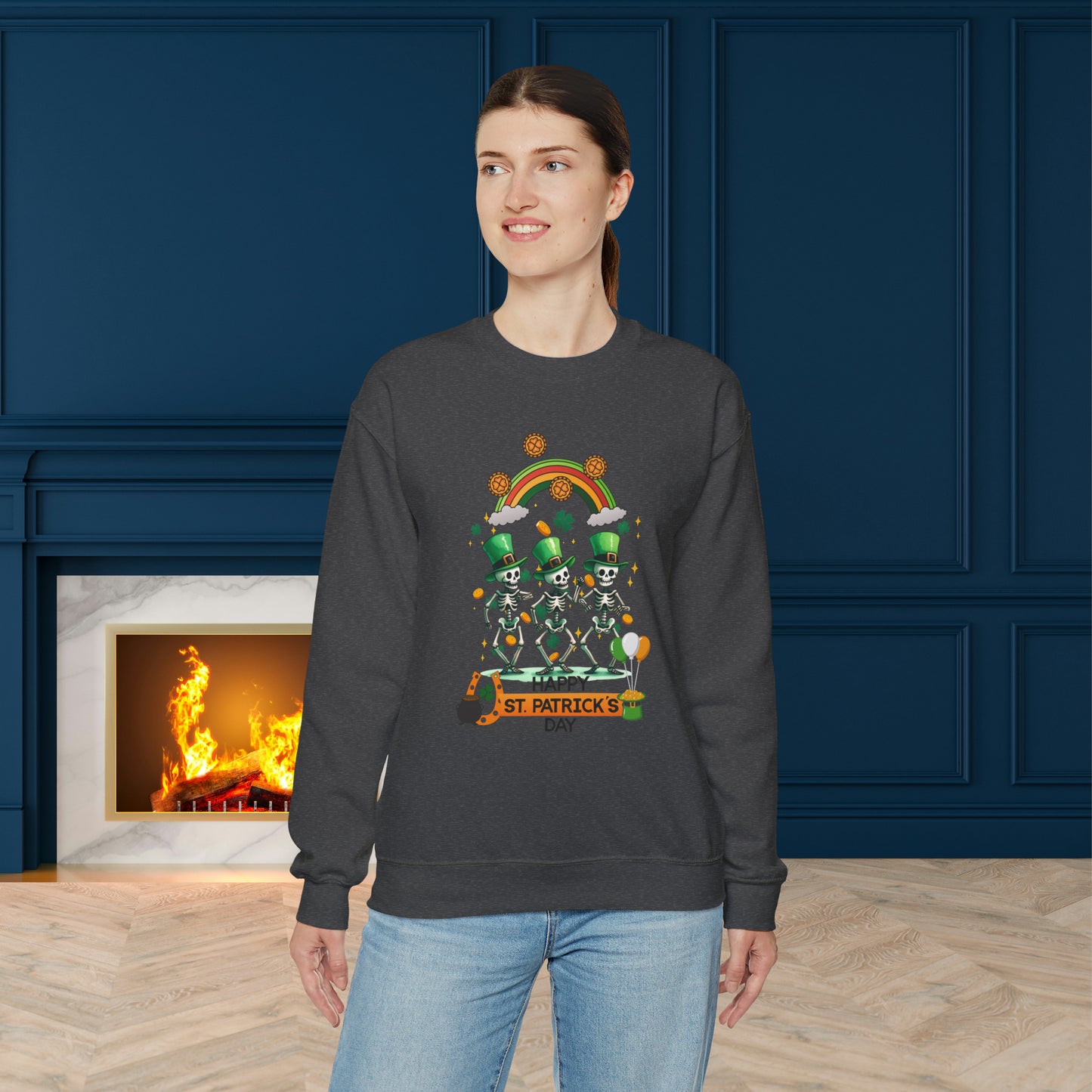 St Patrick's Day Unisex Heavy Blend™ Crewneck Sweatshirt