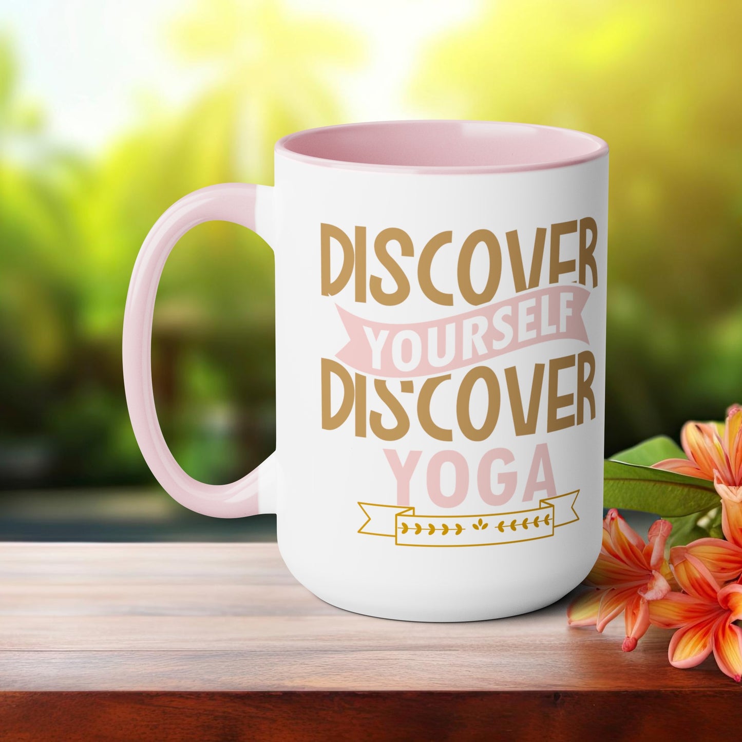 Discover Yourself Discover Yoga Coffee Mug, Cute Yoga Coffee Mug, Yoga lovers Coffee Mug, Yoga Instructor Gift, Gift For Yoga lover, Gift For Yogi.