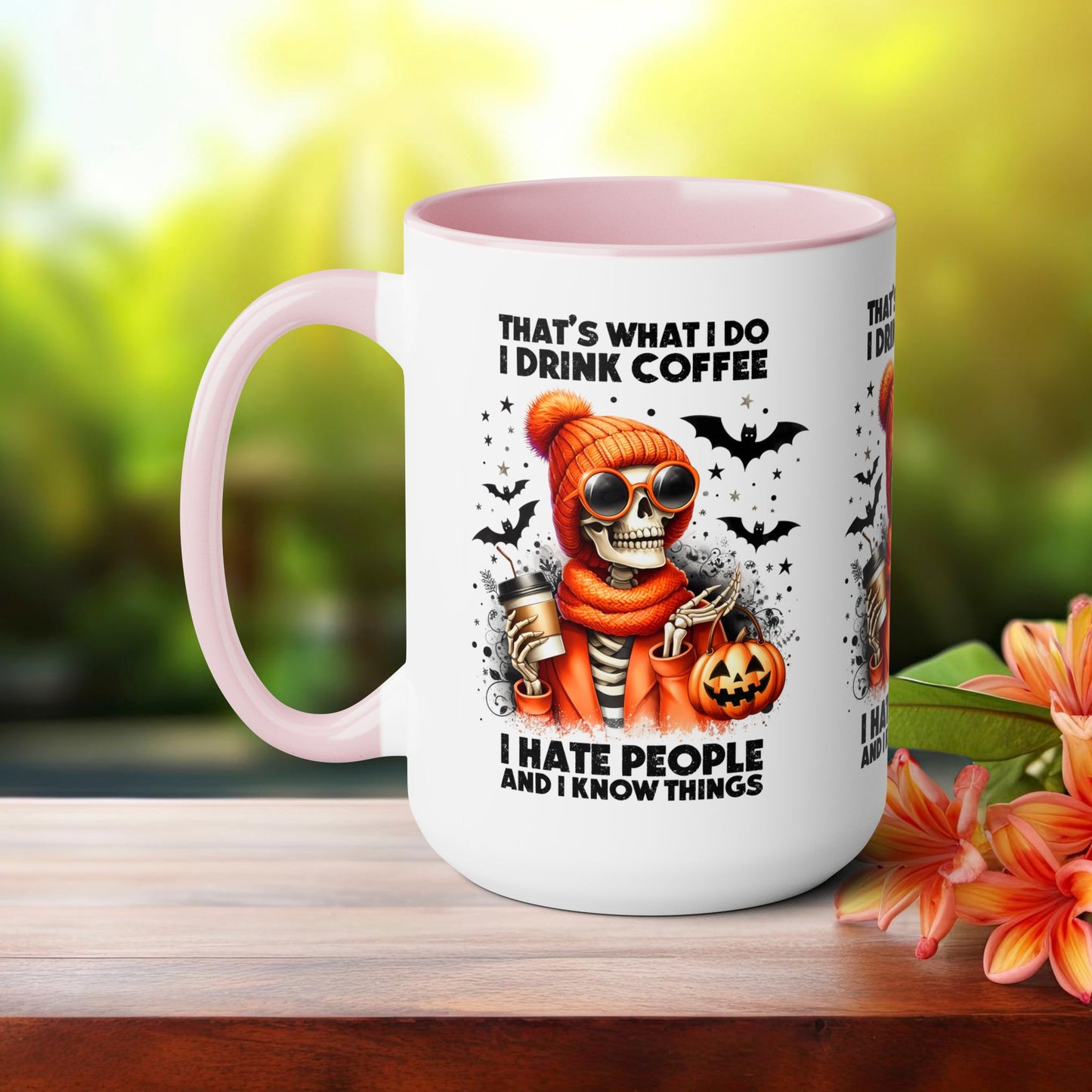 Happy Halloween Coffee Mug,  Let's Go Halloween Coffee Mug, Trick or Treat Halloween Coffee Mug, Cute Skeleton Coffee Mug, Spooky Season Halloween Coffee Mug.