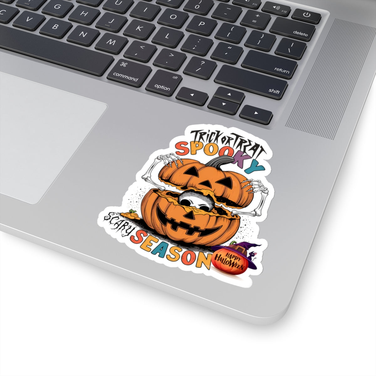 Spooky Scary Season Halloween Kiss-Cut Stickers, Cute Ghost Halloween Kiss-Cut Stickers, Happy Halloween Kiss-Cut Stickers, Spooky Season Kiss-Cut Stickers, Trick Or Treat Halloween Kiss-Cut Stickers.