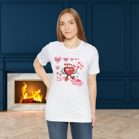 Happy valentines day Unisex Jersey Short Sleeve Tee