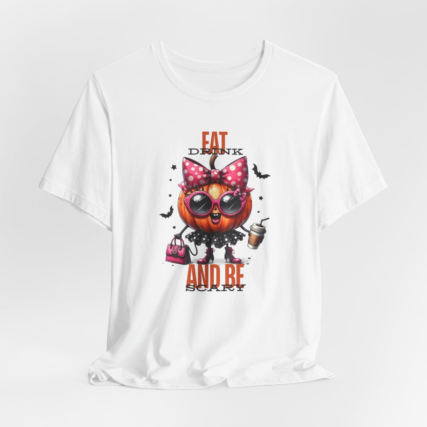 Eat Drink And Be Scary Halloween T-shirt, Happy Halloween T-shirt, Trick Or Treat T-shirt, Halloween T-shirt, Cool Halloween T-shirt, Spooky T-shirt,