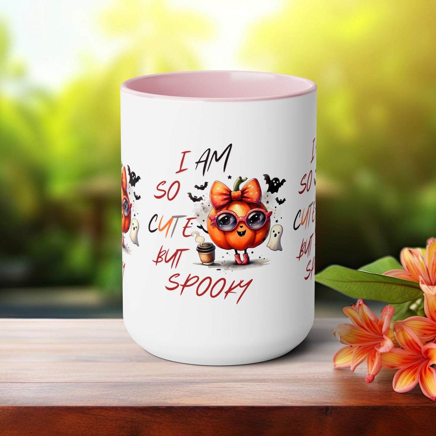 I Am So Cute But Spooky Halloween Coffee Mug,  Let's Go Halloween Coffee Mug, Trick or Treat Halloween Coffee Mug, Cute Skeleton Coffee Mug, Spooky Season Halloween Coffee Mug.