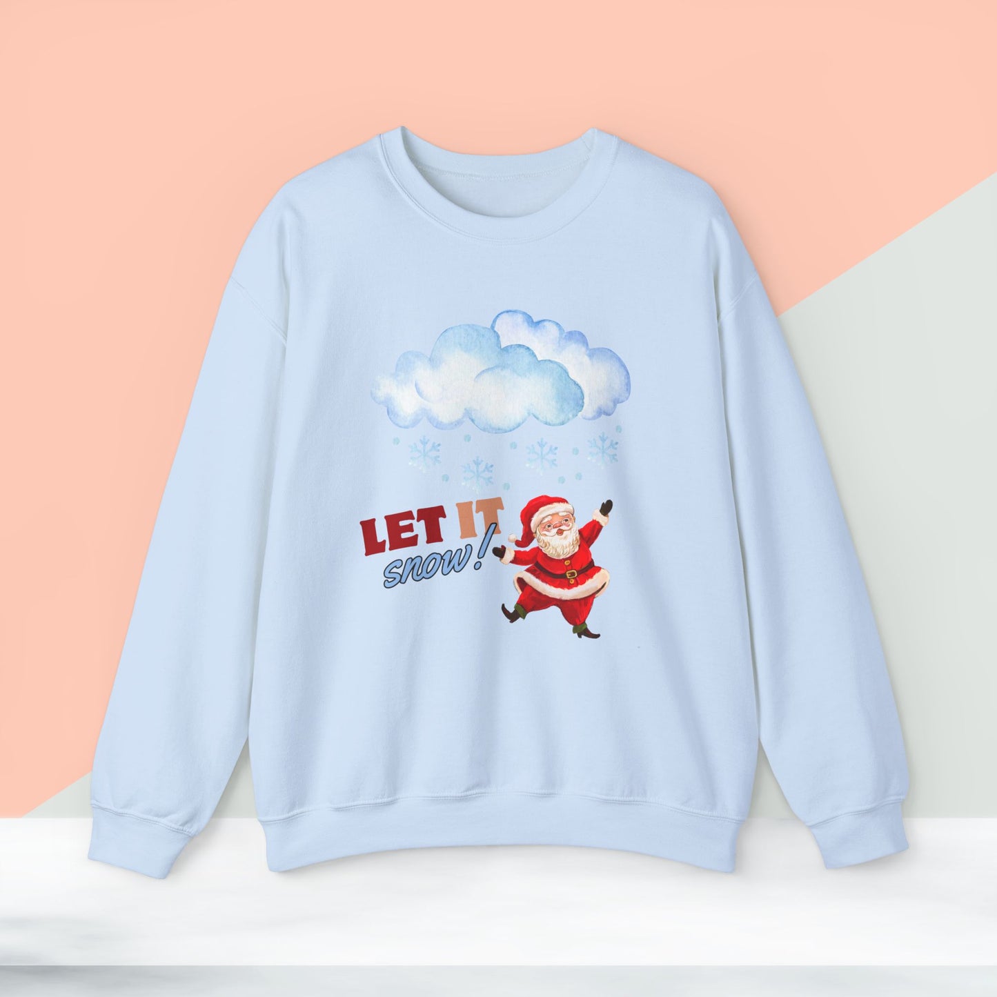 Let It Snow Christmas Sweatshirt - Unisex Heavy Blend, Merry Christmas, Festive, Christmas Gift, Crewneck, merry Christmas Sweatshirt, Christmas Sweatshirt  Christmas Gift, Festive Sweatshirt.