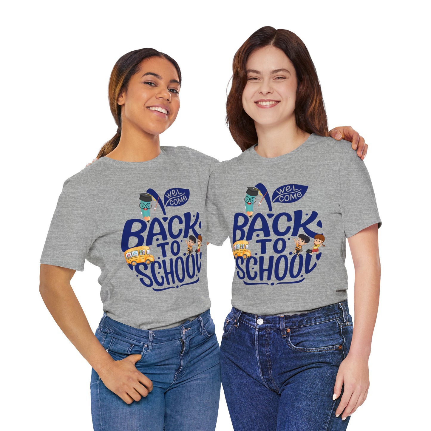 Welcome Back To School T-Shirt, Teacher T-Shirt, Teacher Back To school unisex jersey short sleeve.First Day Vibes T-Shirt.