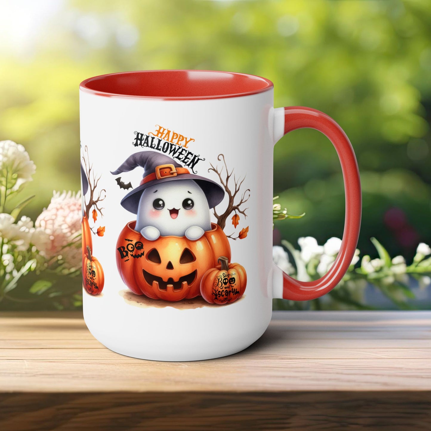 Happy Halloween Coffee Mug,  Let's Go Halloween Coffee Mug, Trick or Treat Halloween Coffee Mug, Cute Skeleton Coffee Mug, Spooky Season Halloween Coffee Mug.