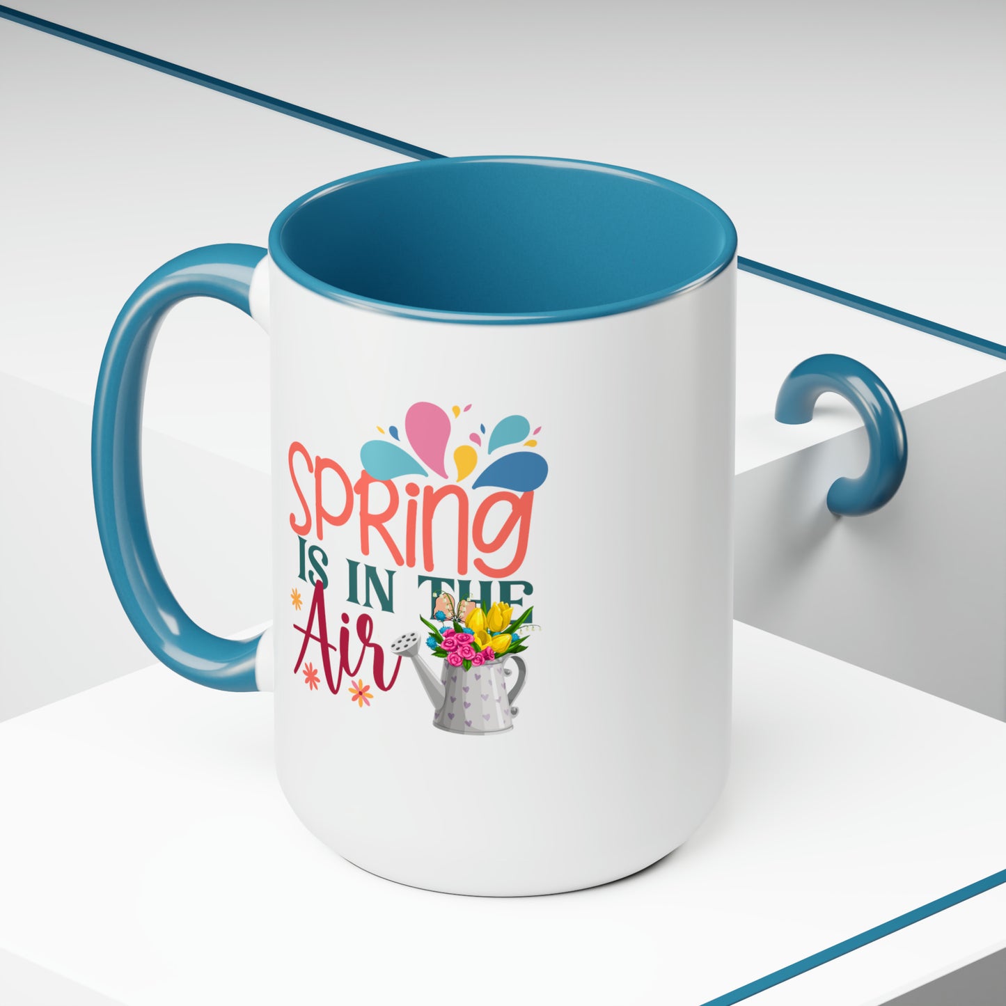 Spring Is In The Air two-Tone Coffee Mugs, 15oz