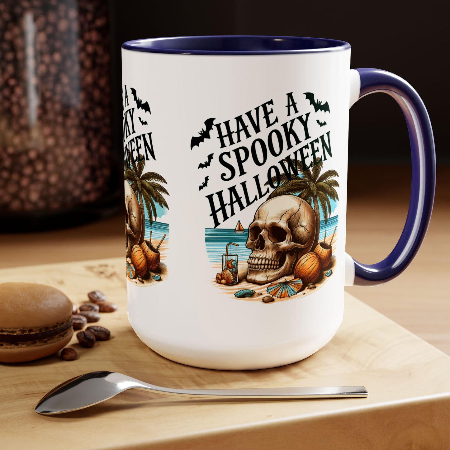 Have A Spooky Halloween Coffee Mug,  Let's Go Halloween Coffee Mug, Trick or Treat Halloween Coffee Mug, Cute Skeleton Coffee Mug, Spooky Season Halloween Coffee Mug.