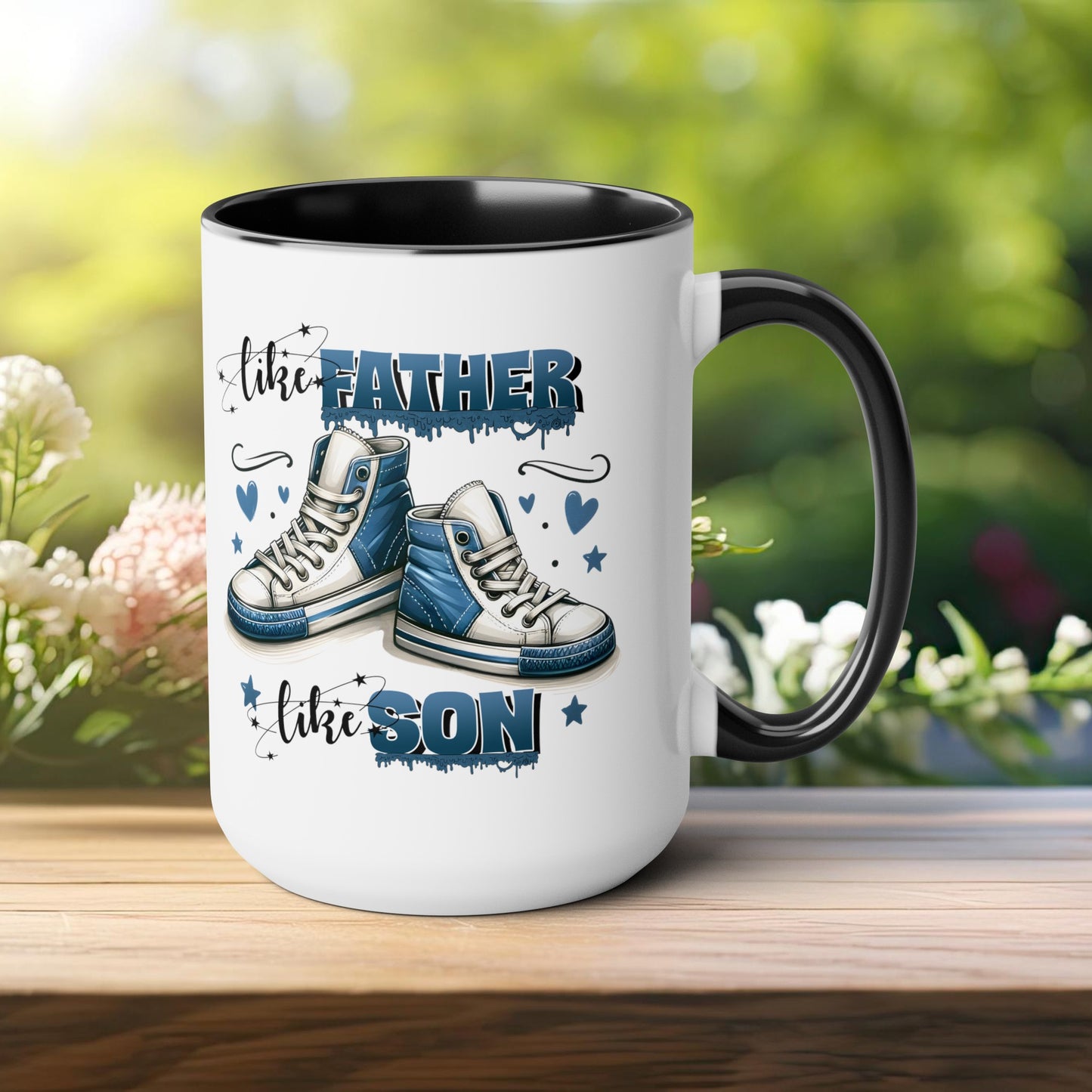 Happy father's dayTow-Tone Coffee Mug.15oz, Gift for Dad, Daddy's Coffee Mug