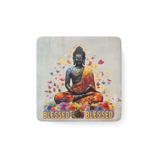 Blessed Yoga Porcelain Magnet, Square, Cute Porcelain Magnet, Mindful Gift, Yoga lovers Porcelain Magnet, Yoga Instructor Gift, Gift For Yoga lovers, Gift For Yogi.