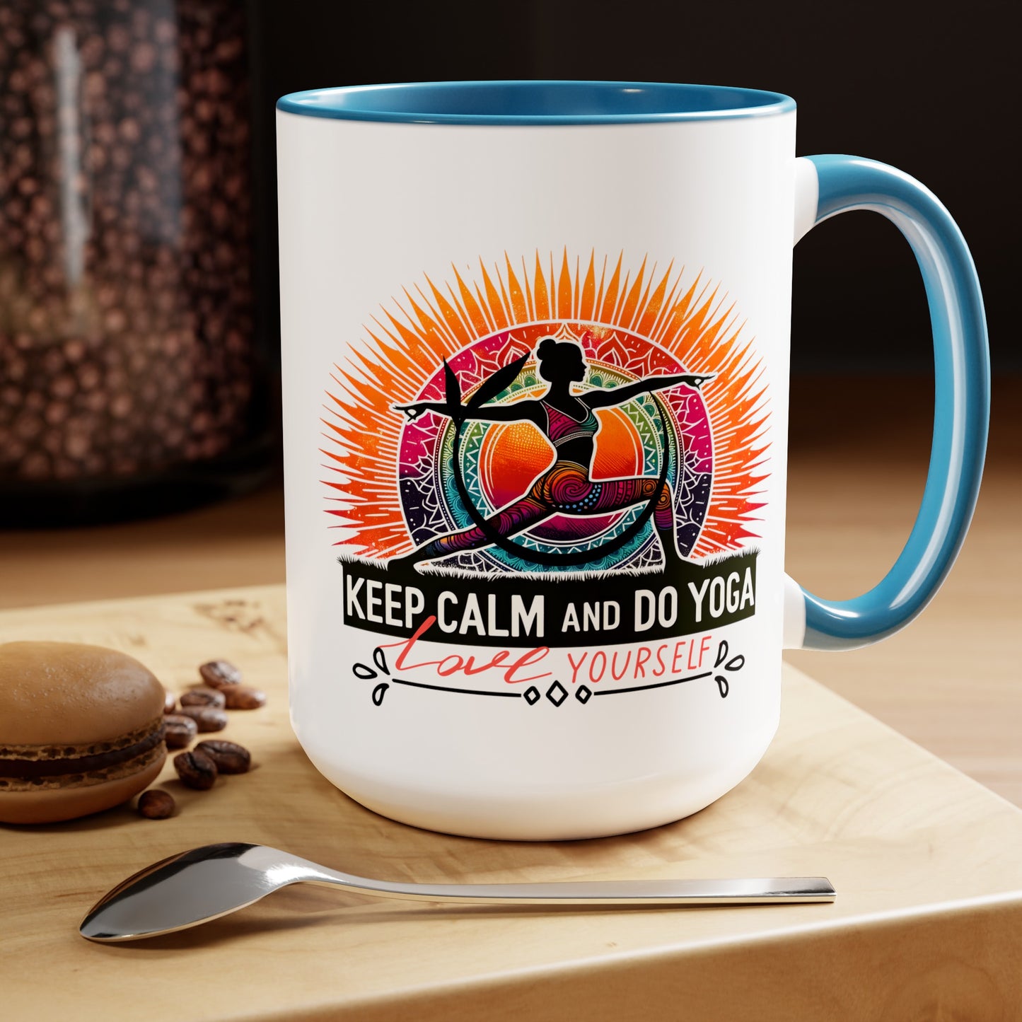 Keep Calm And Do Yoga Coffee Mug, Cute Yoga Coffee Mug, Yoga lovers Coffee Mug, Yoga Instructor Gift, Gift For Yoga lover, Gift For Yogi.