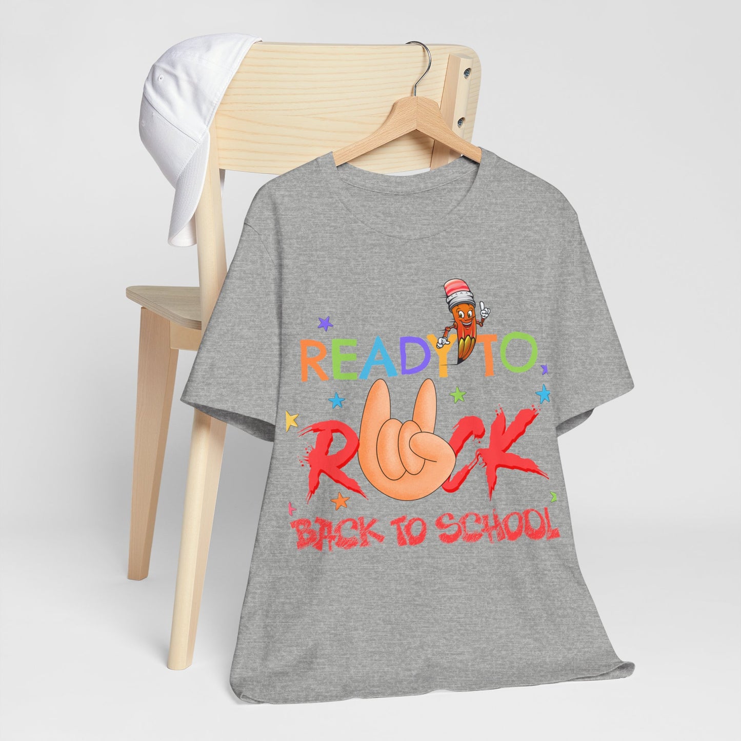 Ready To Rock T-Shirt, Back To School T-Shirt, Teach Love Inspire Teacher Shirt, Teacher Back To school unisex jersey short sleeve.First Day Vibes T-Shirt.