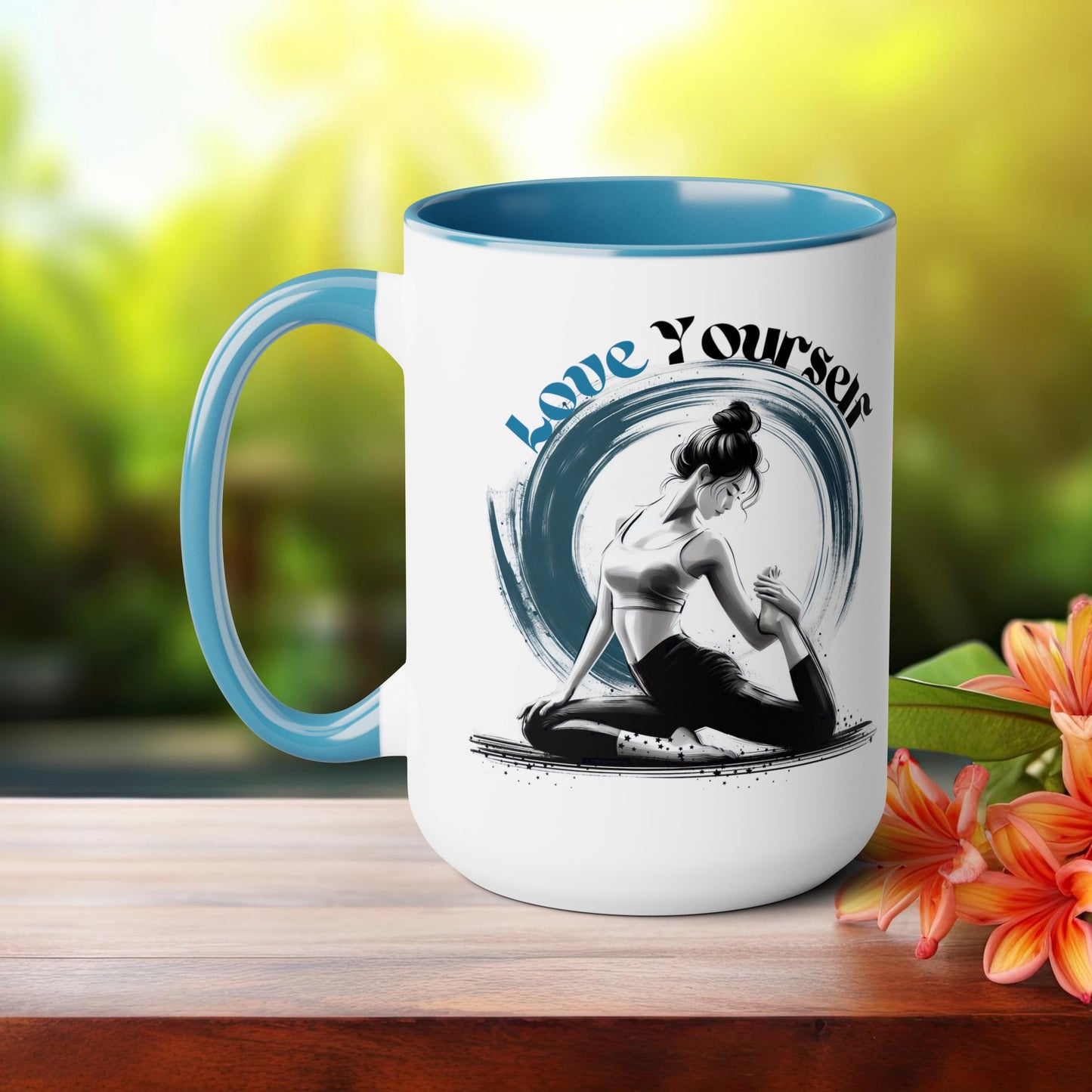 Love Yourself Yoga Coffee Mug, Cute Yoga Coffee Mug, Yoga lovers Coffee Mug, Yoga Instructor Gift, Gift For Yoga lover, Gift For Yogi.