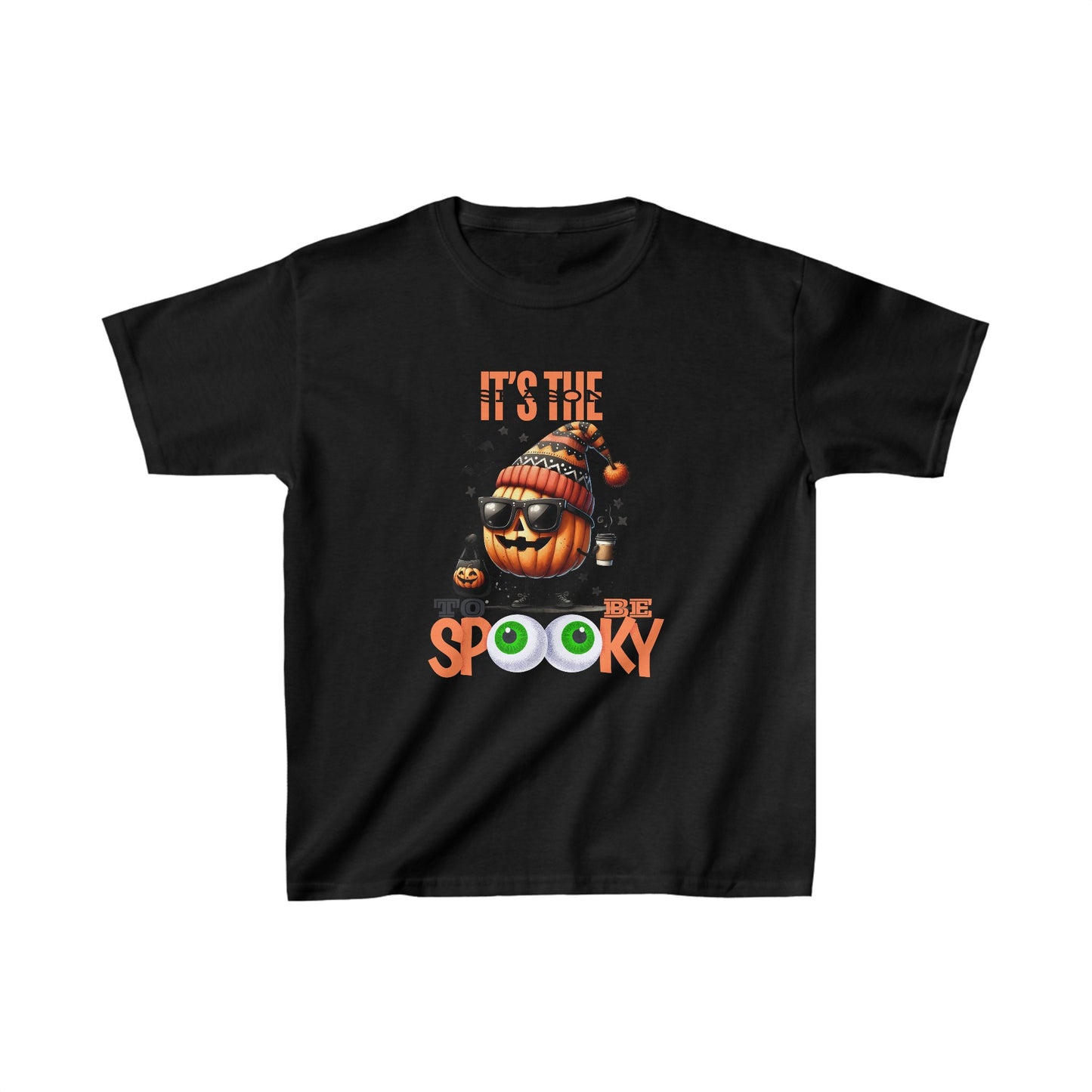 It's The Season To Be Spooky Halloween Kids Shirt, Spooky Halloween Kids Heavy Cotton™ Tee, Spooky Season Kids Shirt, Spooky Vibes Shirt, Trick Or Treat Cotton T-Shirt.