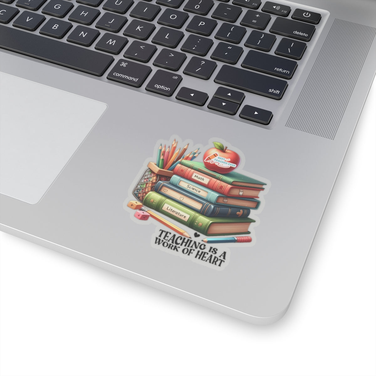 Teaching Is Work Of Heart Back To School Kiss-Cut Stickers, First Grade Squad Kiss-Cut Stickers, Gift for First graders, Ready for School, Back to Learning.