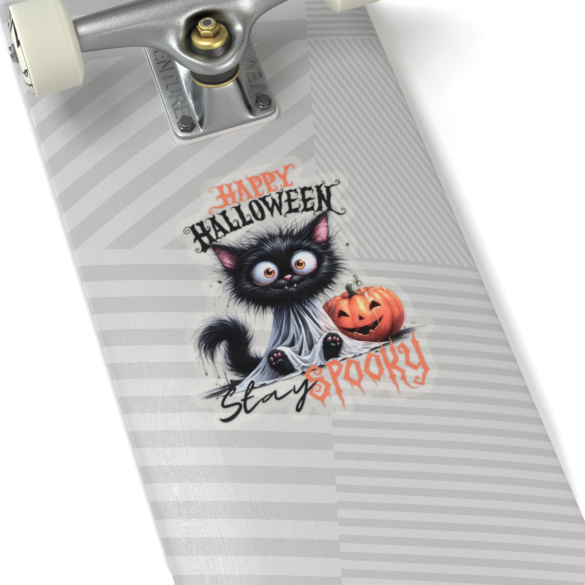 Spooky Kiss-Cut Stickers, Happy Halloween Kiss-Cut Stickers, Spooky Season Kiss-Cut Stickers, Cute Cat Halloween Kiss-Cut Stickers.