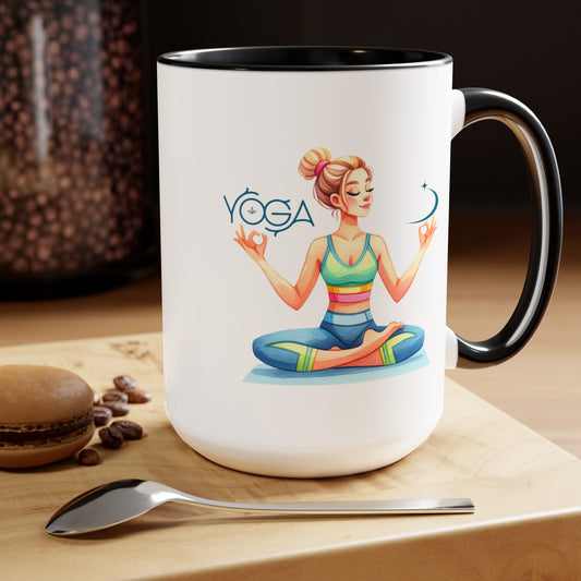 Yoga Coffee Mug, Cute Yoga Coffee Mug, Yoga lovers Coffee Mug, Yoga Instructor Gift, Gift For Yoga lover, Gift For Yogi.