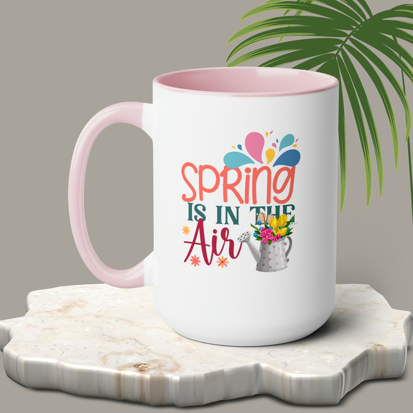 Spring Is In The Air two-Tone Coffee Mugs, 15oz